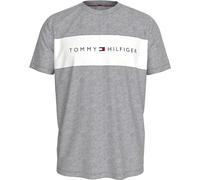 Tommy Hilfiger Mens Panel CN Short Sleeve T-Shirt Grey/White S