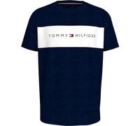 Tommy Hilfiger Mens Panel CN Short Sleeve T-Shirt Navy/White S