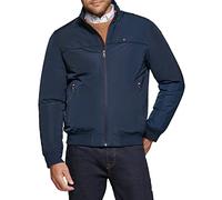 Tommy Hilfiger Men's Performance Faux Memory Bomber Jacket, Navy Filled, L