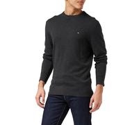 Tommy Hilfiger Men's Pima Org Ctn Cashmere Crew Neck Mw0mw28046 Pullovers, Grey (Dark Grey Heather), M