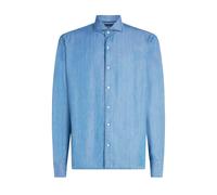 Tommy Hilfiger Mens Plain Slim Shirt - Denim - XXL - Denim - 100% Cotton