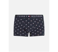 Tommy Hilfiger Men's Polka Dot Flag Logo Boxer Trunk, Navy - Black
