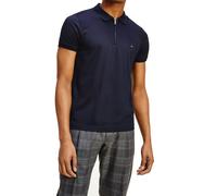 Tommy Hilfiger Mens Polo Shirt Flex Mouline Zip Slim MW0MW19090-DW5 Dark Blue