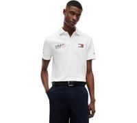 Tommy Hilfiger Men's Polo Shirt Short Sleeve SailGP Replica Regular Fit White (White)