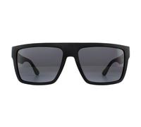 Tommy Hilfiger Men's Rectangle Matte Black Grey Blue Sunglasses Tommy Hilfiger Black One Size