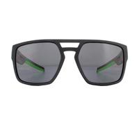 Tommy Hilfiger Men's Rectangle Matte Black Grey Sunglasses Tommy Hilfiger Black One Size
