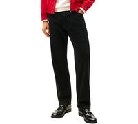Tommy Hilfiger Men's Relaxed River RGD BONA Black MW0MW40370 Straight, Denim, 38W / 32L