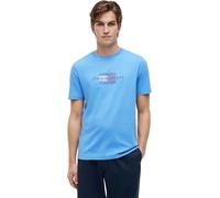 Tommy Hilfiger Men's Script Flag Regular Tee MW0MW43226 S/S T-Shirt, Blue (Blue Spell), XS