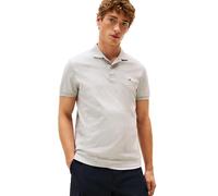 Tommy Hilfiger Men's Short Sleeve Casual Polo Shirts in Regular Fit with Liquid Cotton, Grey Heather, S