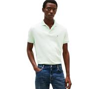 Tommy Hilfiger Men's Short Sleeve Casual Polo Shirts in Regular Fit with Liquid Cotton, Opal Green, Medium