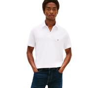 Tommy Hilfiger mens Short Sleeve in Regular Fit Polo Shirt, Classic White, Large US