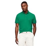 Tommy Hilfiger Men's Short Sleeve Polo Shirts in Classic Fit with Stretch and Organic Pique Cotton, Nouveau Green, XL