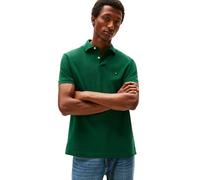 Tommy Hilfiger Men's Short Sleeve Polo Shirts in Classic Fit with Stretch and Organic Pique Cotton, Ornamental Green, XL