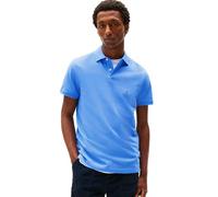 Tommy Hilfiger Men's Short Sleeve Polo Shirts in Regular Fit with Stretch and Organic Pique Cotton, Blue Spell, Large
