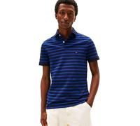 Tommy Hilfiger Men's Short Sleeve Polo Shirts in Regular Fit with Stretch and Organic Pique Cotton, Desert Sky/Wedge Blue, XXL