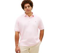 Tommy Hilfiger Men's Short Sleeve Polo Shirts in Regular Fit with Stretch and Organic Pique Cotton, Pink Lily, XL