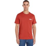 Tommy Hilfiger Men's Short Sleeve Round Neck T-Shirt, Red (Terra Red), S