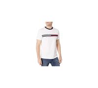 Tommy Hilfiger Mens Short Sleeve Signature Stripe graphic T-Shirt Bri