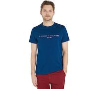 Tommy Hilfiger Men's Short-Sleeve T-Shirt Crew Neck, Blue (Deep Indigo), L