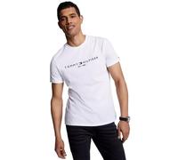 Tommy Hilfiger Men's Short-Sleeved Core Tommy Logo Crew Neck T-Shirt, White, XL