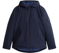 Tommy Hilfiger Men's Short Tech Hooded Water Repellent Windbreaker, Blue (Desert Sky), XL