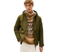 Tommy Hilfiger Men's Short Tech Hooded Water Repellent Windbreaker, Green (Huntsman Green), S