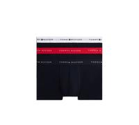 Tommy Hilfiger Men's Signature 3 Pack Logo Waistband Trunks - Red White Navy | Size: Small Tommy Hilfiger Multicolor S