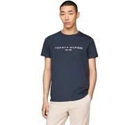 Tommy Hilfiger Men's Slim Fit Short Sleeve Round Neck T-Shirt, Blue (Military Denim), XXL