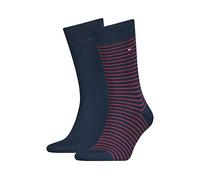 Tommy Hilfiger Mens Classic CLSSC SOCK, Navy / Red, 6-8 UK