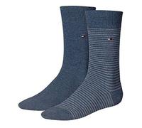 Tommy Hilfiger Men's Small Stripe Men's Socks (2 Pack)