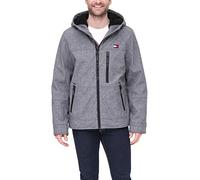Tommy Hilfiger Men's Soft Shell Sherpa Lined Performance Jacket, Heather Grey Tech, XL