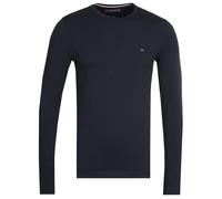 Tommy Hilfiger Mens Stretch Organic Cotton Slim Fit Long Sleeve T-Shirt - Navy - Size Large