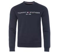 Tommy Hilfiger Mens Sweaters Logo Sweater Blue - Navy Cotton - Size X-Large