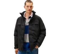 Tommy Hilfiger Men's Tech Padded Windbreaker with Stand Collar, Black (Black), S