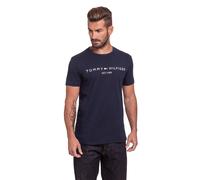 Tommy Hilfiger Logo Short Sleeve T-shirt Blue M Men