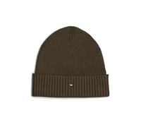 Tommy Hilfiger Men's Th Flag Pima Cotton Beanie Am0am12796 Beanie, Khaki (Army Green), One Size