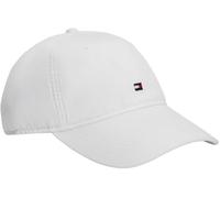 Tommy Hilfiger Men's Th Flag Soft 6 Panel Cap AM0AM14099 Cap, White, One Size