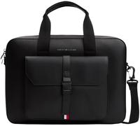 Tommy Hilfiger Men's TH FOUNDATION COMPUTER BAG AM0AM13478 Computer Bag, Black (Black), OS