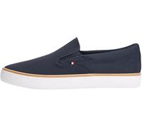 Tommy Hilfiger Men's TH HI Vulc CORE Low II Slipon FM0FM05514 Low Top, Blue (Desert Sky), 7