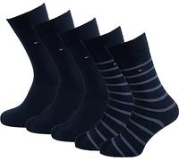 Tommy Hilfiger Men's Th Men 5p Giftbox Stripes CLSSC SOCK, Navy, 8-Jun UK