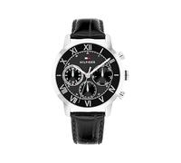 Tommy Hilfiger Men's TH-Oxford Multifunction Watch - Round Case - Leather Strap - Modern Classic Style - Gift for Him 42mm