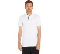 Tommy Jeans Slim Placket Short Sleeve Polo White XS Men