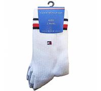 Tommy Hilfiger Men's Tommy Hilfiger Iconic Kids' Sports (2 Pack) Socks, White, 35-38 EU UK