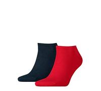 Tommy Hilfiger Men's Trainer Socks Twin Pack Black, navy blue/red, 39-42