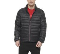 Tommy Hilfiger Men's Ultra Loft Lightweight Packable Puffer Jacket (Standard and Big and Tall), Black, Large