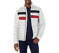 Tommy Hilfiger Men's Ultra Loft Packable Puffer Jacket Down Alternative Coat, Ice Color Block, XXL Tall