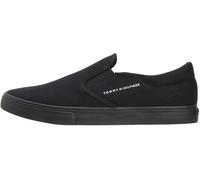 Tommy Hilfiger Men's Vulc Core Slip On FM0FM05689 Low Top, Black (Black), 10