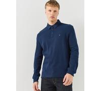 Tommy Hilfiger Mens Waffle Knit Long Sleeve Polo Shirt, Navy, Size M, Men Navy