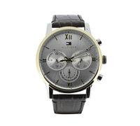 Tommy Hilfiger Men's Watch Brown Leather Silver Dial Sullivan 1791884 For Him