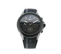 Tommy Hilfiger Men's Watch Chronograph Black Rubber Strap 1791861 For Him